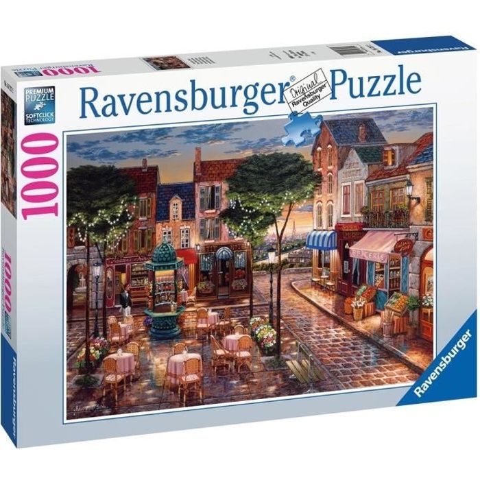 Puzzle 1000 pièces - Paris en peinture - Ravensburger - Puzzle adultes - Dès 14 ans