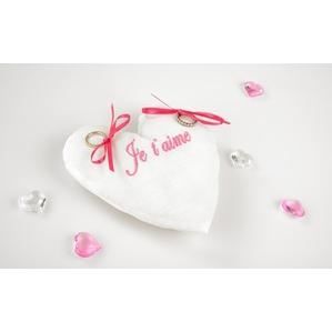 Coussin Porte Alliances Coeur - Je T'Aime - Fus…