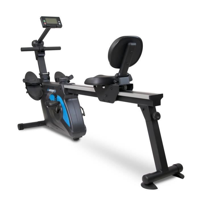 Rameur - Vélo semi allongé 2en1 pliable SUPER SKIPPER Résistance magnétique réglable 8 niveaux