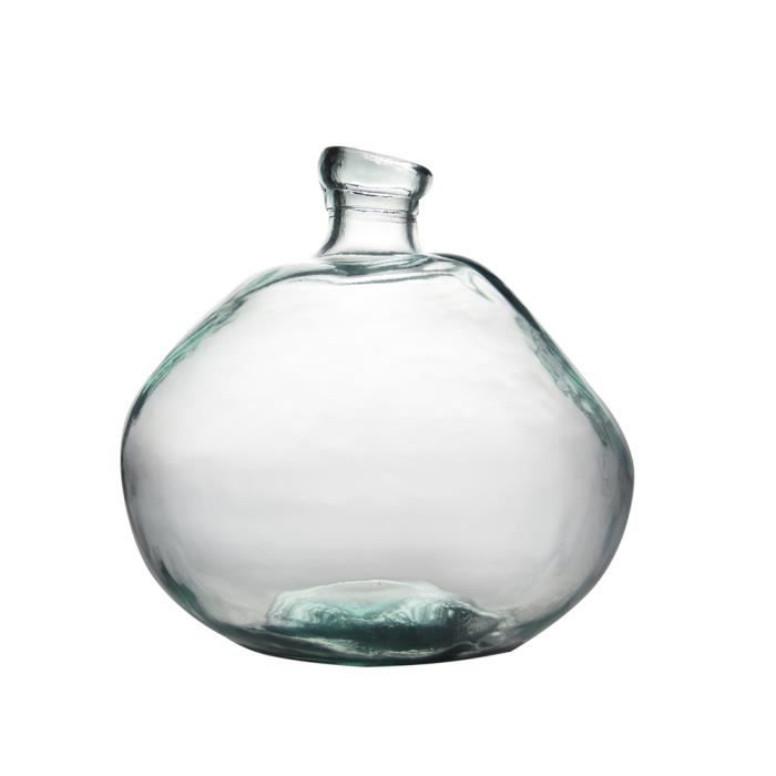 Vase bouteille Simplicity verre 100% recyclé 33cm - Table Passion Transparent