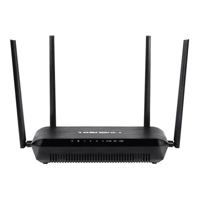 TRENDNET Routeur sans fil TEW-827DRU - IEEE 802.11ac - Ethernet - 2,40 GHz Bande ISM - 5 GHz Bande UNII - 325 Mo/s Vitesse sans fil