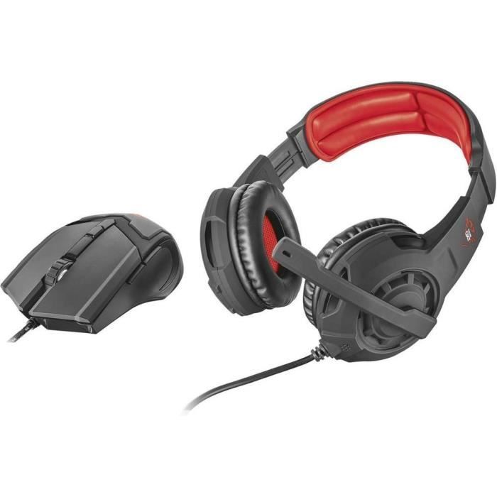 TRUST Souris & Casque Gamer GXT 784 - Noir