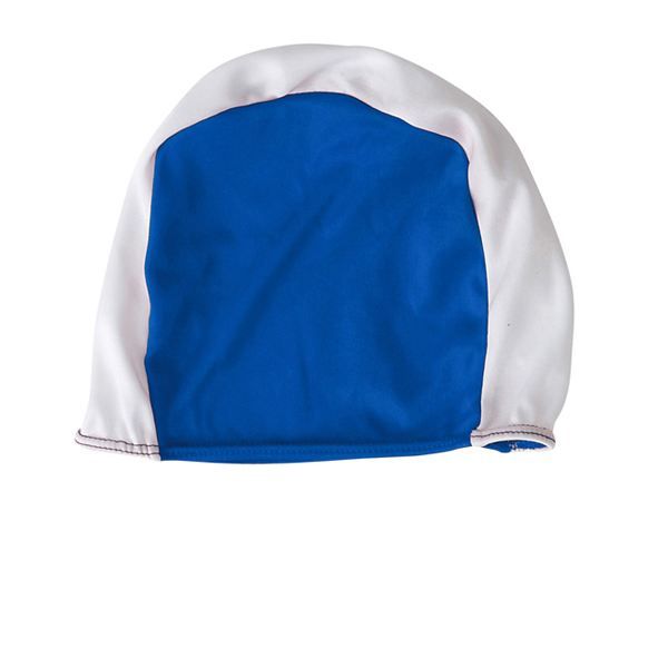 Bonnet de bain natation piscine adulte Blanc-bleu