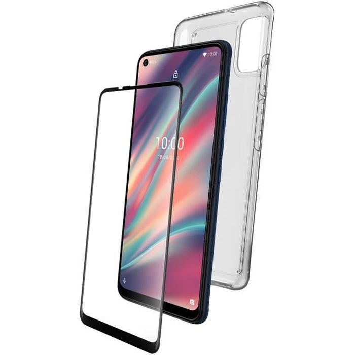 WIKO PACK COQUE FLEXIBLE + VERRE TREMPE: VIEW 5/VIEW 5 PLUS
