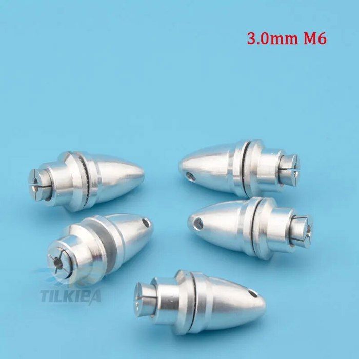 Moteur électrique,Support d'adaptateur d'hélice en aluminium RC pour moteur sans balais,écrou- 3