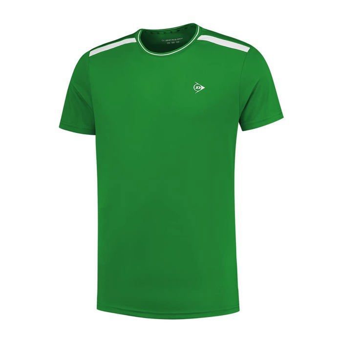 Maillot - debardeur - t-shirt - polo de running - athletisme Dunlop - 880236 - Club Boys Crew T-Shirt Tennis Garcon