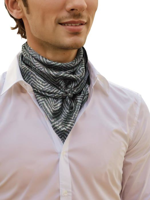 Bandana En Soie Pour Homme 70x70 Cm - Foulard En Satin Multifonction - Pour Look Formel Ou Décontracté