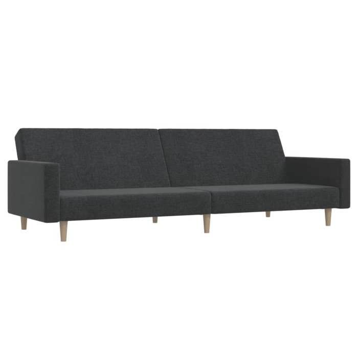 BEAU Canapé-lit à 2 places gris foncé tissu SS0000255818