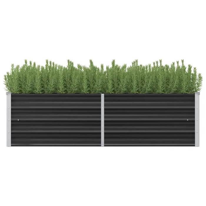 Vidaxl Lit surélevé de jardin Marron 160x40x45 cm Acier galvanisé - vue 2