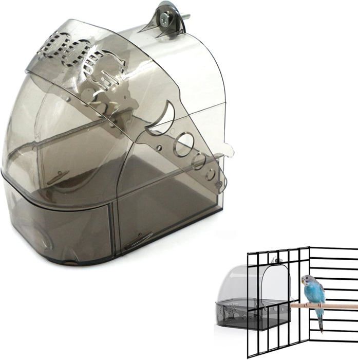 Meilleurs prix pour Baignoire pour Oiseaux - pour Perroquet - avec mangeoire à Oiseaux - pour Petits Oiseaux - Pinson, Perruche, 15,5 x 13 x 15,3 cm