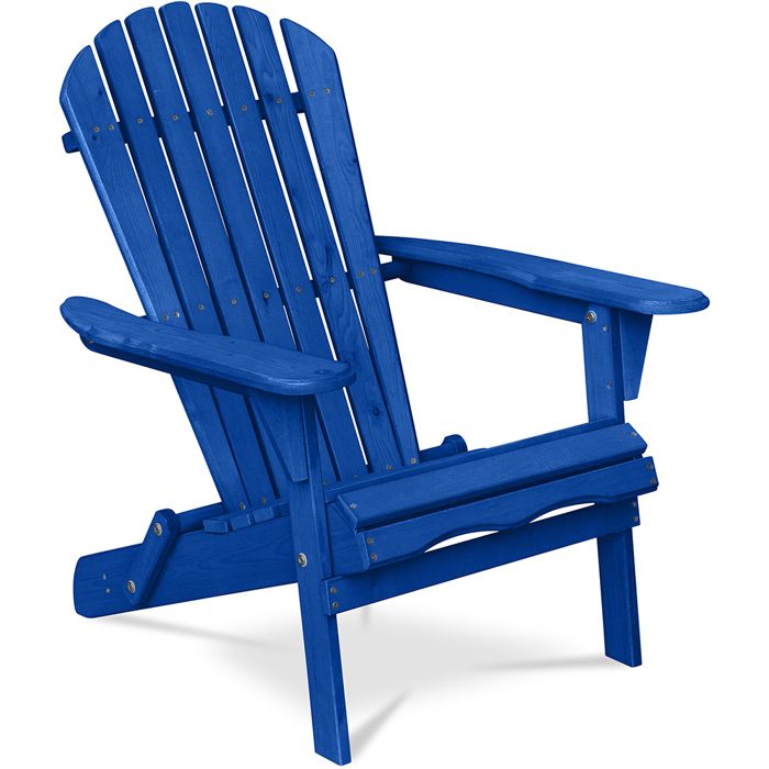 Chaise d'extérieur en bois avec accoudoirs Chaise de jardin Adirondack Adirondack - vue 4