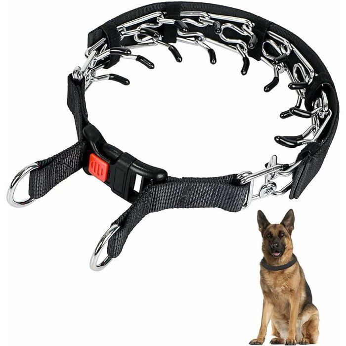 Comparer les prix de Collier de dressage à griffes pour chien collier étrangleur pour chien avec boucle à pression collier anti-t BAGUETTE DE YYV