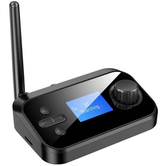 Adaptateur émetteur-récepteur audio Bluetooth 5.1 coaxial à fibre optique avec lecteur de carte TF