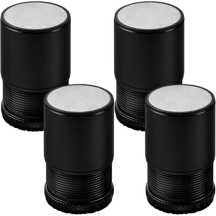 DRE-Lot de 4 Rehausseur de Meubles Réglable Métal Rehausseur Pieds de Lit Pieds de meubles pour Chaise Table Canapé Caisson