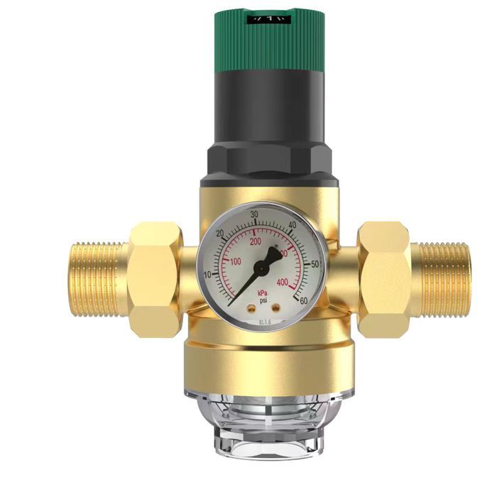 Réducteur De Pression DN20 3/4'' En Laiton – Avec Manomètre, Régulateur D’eau B2T2