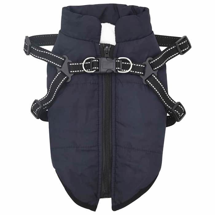 SWEET®Manteau pour chien MVS - coupe-vent - Veste pour chien Bleu marine S Fleece et Polyester EU26_543440