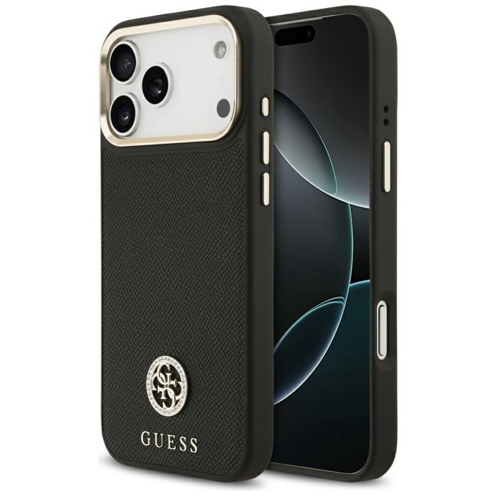 Coque Guess Grained Strass Logo MagSafe pour iPhone 17 Pro Max - vue 2