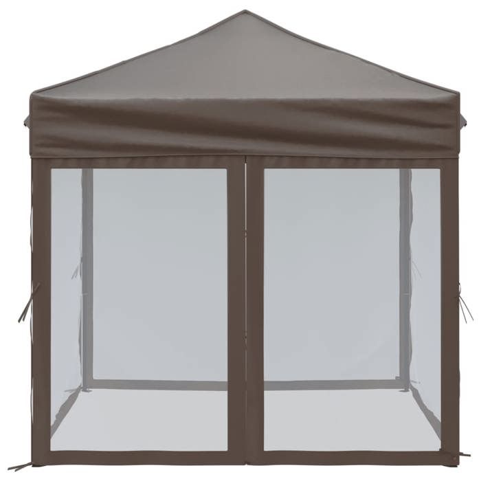 Joli & Fonctionnel - Tente de réception pliable avec parois Taupe 2x2 m - Anti-UV - Pour camping &2488801