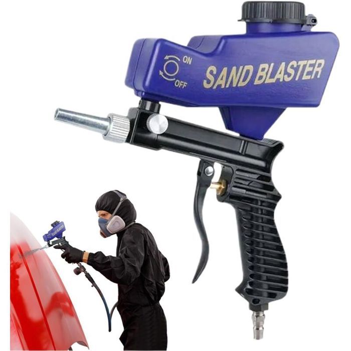 Kit De Sableuse Professionnelle Sableuse Portative Équipement De Sablage Portable Décapage Rouille Polissage Vernis Peinture Net