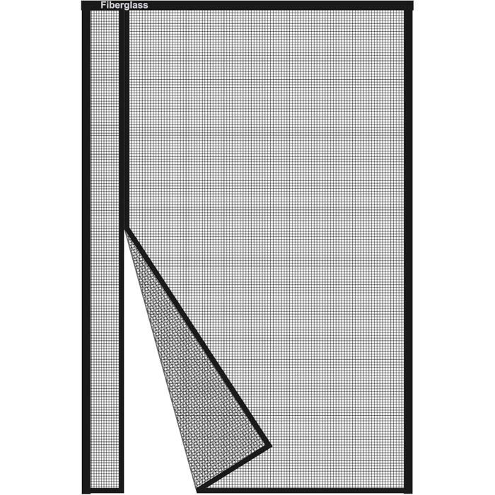 Moustiquaire magnétique porte-fenêtre - VETOBIOL - Dimensions 90x220 cm - Fibre de verre haute densité