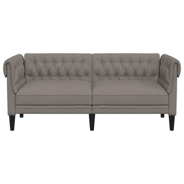 Taupe SOFA - Moderne - Canapé Chesterfield 2 places - contemporain - taupe tissu - C1869 Taupe SOFA - Moderne - Canapé Chesterfield 2 places - contemporain - taupe tissu - C1869