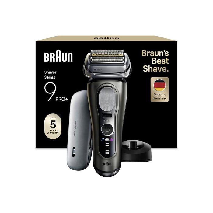 Rasoir électrique BRAUN Series 9+ PRO Étanche Lames ultra fines PowerCase 60 min