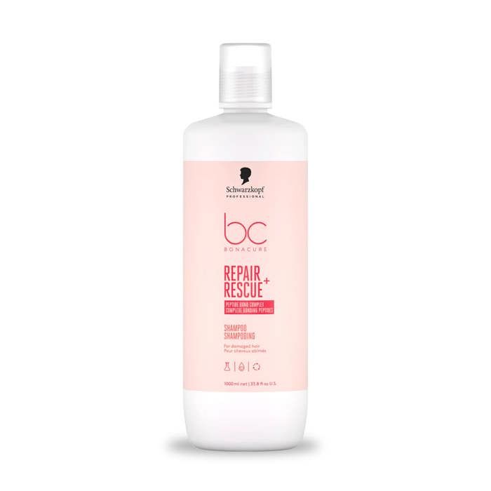 Schwarzkopf Professional - Shampoing Cheveux Abîmés BC Repair Rescue - 1000ml - 250ml500ml1000ml