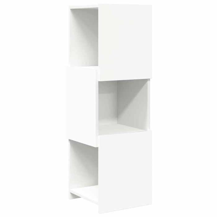 Armoire dangle Bibliothèque salon avec Rangement pratique 30 5x30x95cm Bois dingénierie B4608