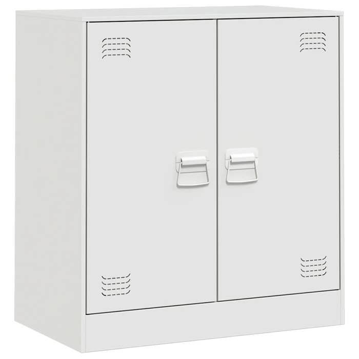 Buffet(1 pc) Commode Vaisselier Meuble Rangement blanc 67x39x73 cm acier B8309