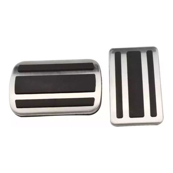 Couvre pédale alu voiture - Design sportif Installation facile - Amélioration intérieure - Kit 2 pédales Peugeot Citroen