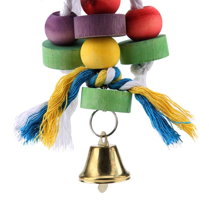 AUCUNE Jouet pour perroquet Jouet à Mâcher coloré à Suspendre pour Perroquet Jouet à Mâcher en Forme de Cloche animalerie jouet