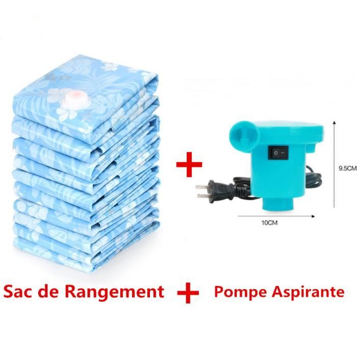Pack De 10 Sacs De Rangement Sous Vide Avec Pompe Electrique