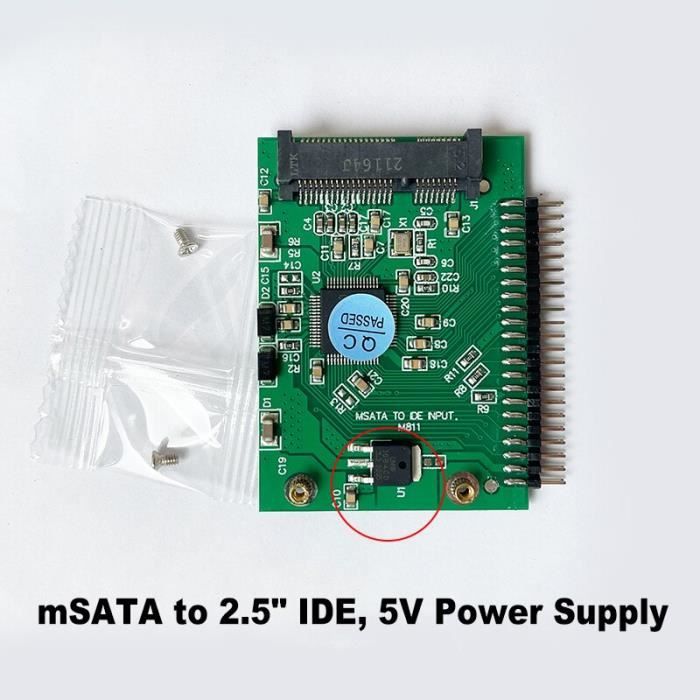 Adattatore MicroSATA MSATA SSD 1,8 Pollici Per Lenovo, HP, DELL