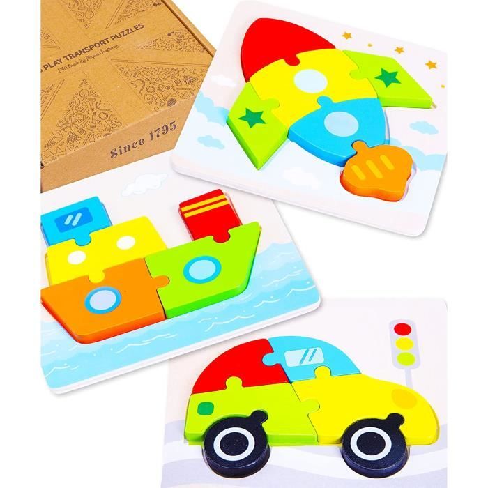 Les Jaques De Londres Jouent Au Vehicule Jouet En Bois Pour Enfant Ideal Jouet Bebe 2 3 4 5 Ans Et Puzzle En Bois 2 3 4 5 A 65 Cdiscount Jeux Jouets
