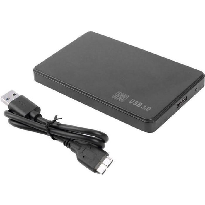 Domybest Boîtier de Disque Dur Externe USB 3.0 de 2,5 Pouces en Alliage  d'aluminium 10 to 6 Gbps HDD SSD Boîtier Externe Disque Dur pour Ordinateur  Portable