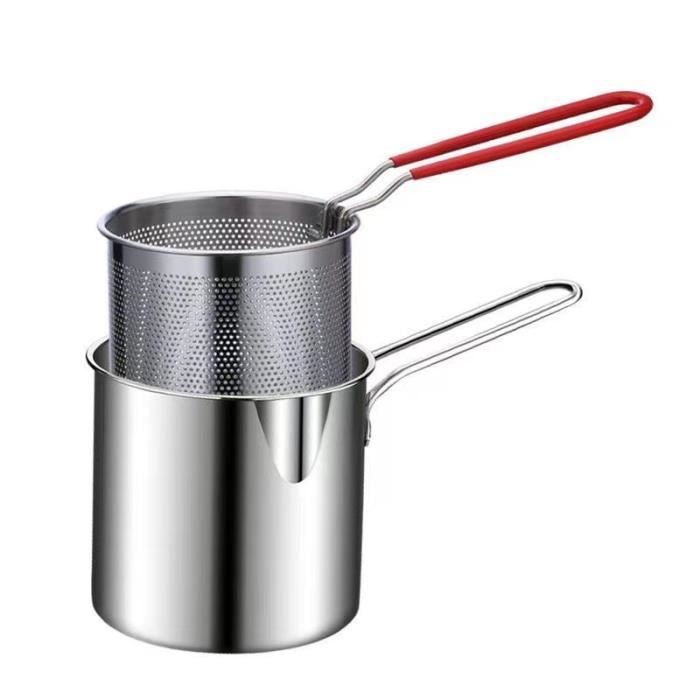 Friteuse avec crépine chauffage par induction et gaz petite friteuse
