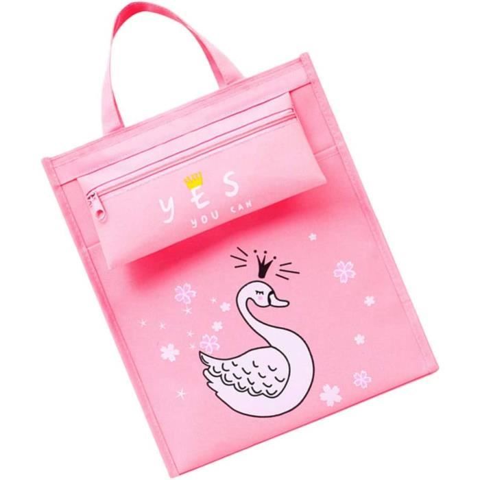 Sac à dos en toile à motifs fleuris fille bleu marine