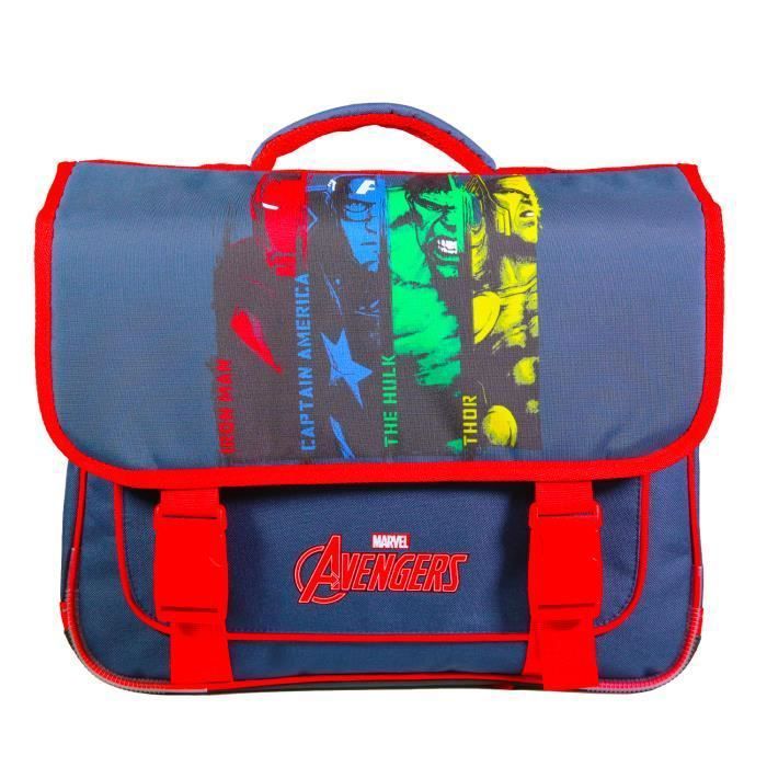 Kids Euroswan Asciugamano In Microfibra Avengers 140x70 Cm Con Borsa Regalo - Blu