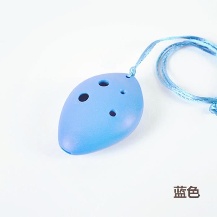 Flûte traversière,Flûte Ocarina colorée à 6 trous,1 pièce,soprano C en