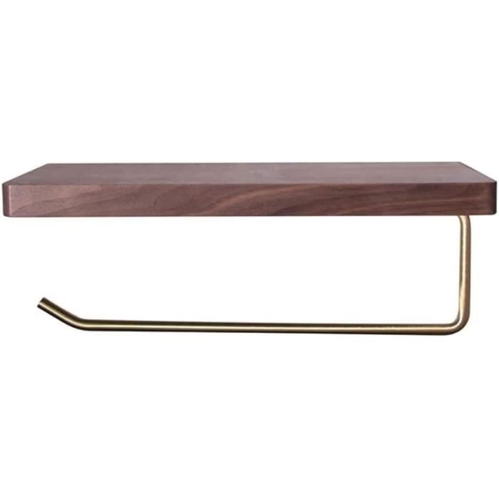 Porte-papier Toilette / Dérouleur WC En Bois Massif - Fabrication Française, Fixation Vis