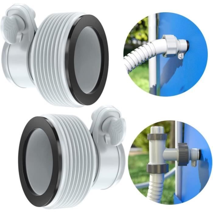 Raccord Tuyau Piscine Pour Tuyau De 32 Mm à 38 Mm,Adaptateur De Tuyau De Piscine Pour Pompes De Piscine Gonflables,Joint De Tuyau De Pompe De Filtre De Piscine Accessoires De Piscine (1,5