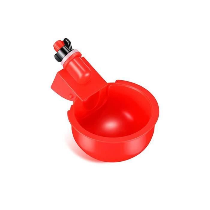 Abreuvoir Automatique Pour Poules 10L Avec 10 Bols - Réservoir à Flotteur Pour Volailles (poules, Canards, Oies)
