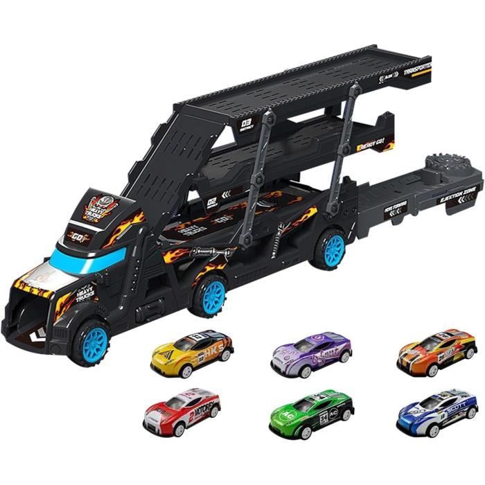 Jouets Camion Transport Voiture - Rangement Pliable pour Voiture Jouet avec  Piste Course d'éjection,Camion Transporteur Voiture - Cdiscount Jeux -  Jouets