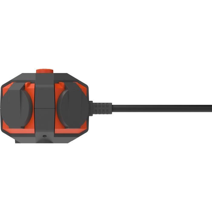 Power Globe - QUARX - IP44 - 4 prises interrupteur câble 3m