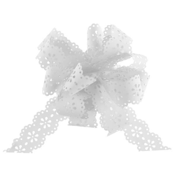 Nœuds De Décoration Pour Voiture Mariage - Lot De 50 Nœuds Blancs En Satin Pour Antenne Et Déco