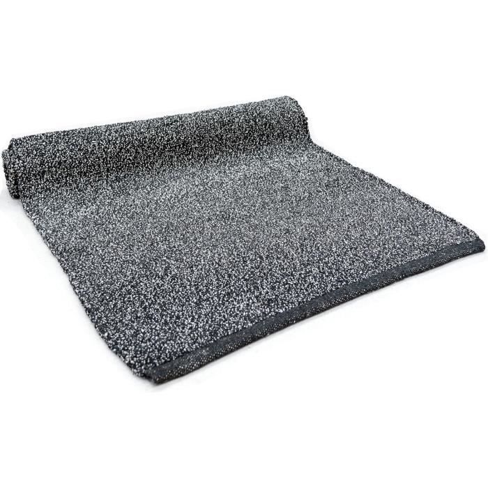 Tapis Coton Lavable Antidérapant 60x180 Cm Marron - Salle De Bain & Cuisine, Ultra Absorbant
