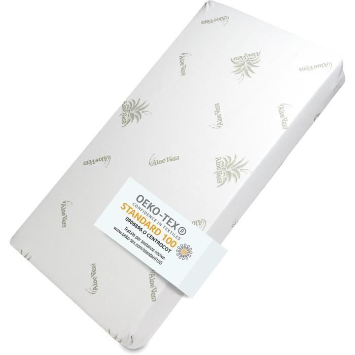 Matelas Bébé 60x125cm - Épaisseur 16cm - Housse Lavable - Oeko-TEX® - Anti Acarien
