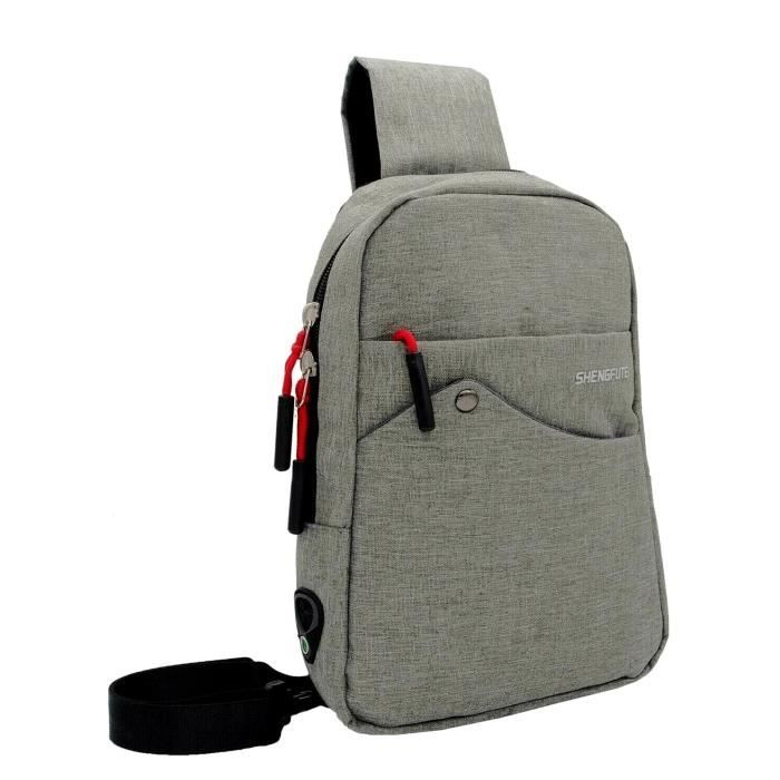 Sacoche holster en toile sac de poitrine ou dos bandouli re