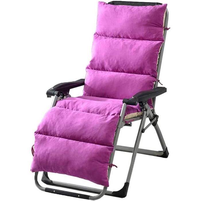 Uyeoco Coussin Épais Pour Chaise Longue De Jardin 170x48x8cm - Confort Premium Intérieur Extérieur Avec Dossier Haut Et Rubans Antidérapants (Color:#7)