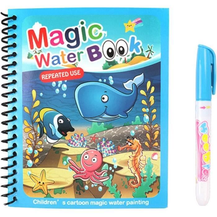 Livre Coloriage Eau Magique Lot De 4 Livres Magiques à L'eau - Coloriage Réutilisable Pour Enfants Coloriage A L'eau Magique Livre Coloriage Eau Magique Lot De 4 Livres Magiques à L'eau - Coloriage Réutilisable Pour Enfants Coloriage A L'eau Magique